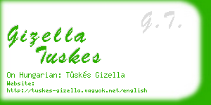 gizella tuskes business card